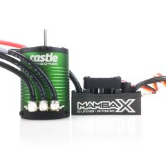 Castle Creations Mamba X Sensored combo 1406-4600Kv Motor, 25V Esc