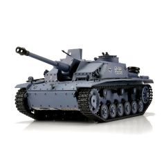 Torro 1/16 RC Sturmgeschütz III vers. G grey BB+IR met metalen tracks