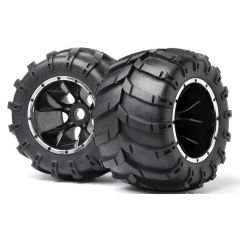 Maverick - Tire Mounted on wheels (Pack of 2) Blackout MT (MV24107)