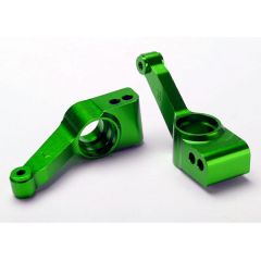 Carriers, stub axle (green-anodized 6061-T6 aluminium) (rear) (2) (TRX-1952G)