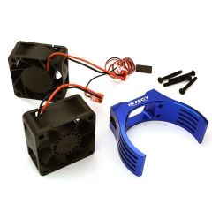 Integy Cooling fan + Heatsink voor Losi 1/5 DBXL-E - Blauw