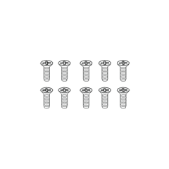 Iso 3*10 fh screw 10 pcs