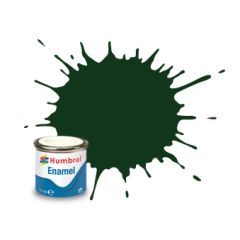 Humbrol Enamel NR.195 Dark Green Satin - 14ml