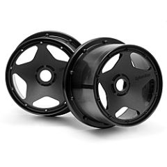 Super star wheel black (120 x 75mm/2pcs)