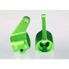 Traxxas Steering blocks, rustler/stampede/bandit (2), 6061-t6 aluminum (green-anodized)/ 5x11mm ball bearings (4) (TRX-3636G)