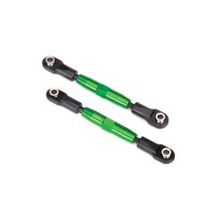  Camber links, front (TUBES green-anodized, 7075-T6 aluminum, stronger than titanium) (83mm)