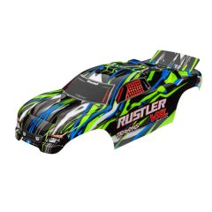 Traxxas - Body, Rustler VXL, green (painted, decals applied) (TRX-3726G)