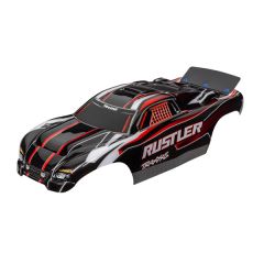 Traxxas - Body, Rustler, red & black (TRX-3750)