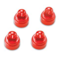 Shock caps, aluminum (red-anodized) (4)