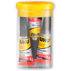 UHU Super Glue Minis - 3x 1g - Universele cyanoacrylaatlijm