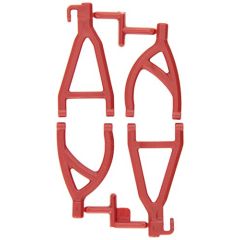 RPM Rear Upper & Lower A-arms voor oa. Traxxas 1/16 E-Revo/Summit - Rood