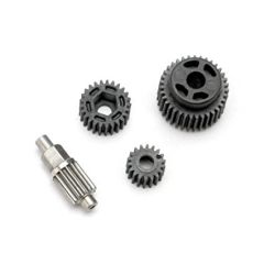 Gear set, transmission (includes 18t, 25t input gears, 13t idler gear (steel), 35t output gear, m3x13.75 screw pin)