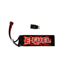 E-Fuel Lipo 50C 11.1 volt 4500mah met Dean stekker (incl. verloopstekker naar Traxxas)