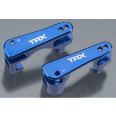 Caster blocks (c-hubs), aluminum, left & right (blue-anodized) (TRX-6832X)