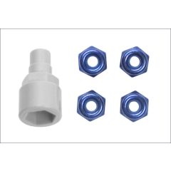 Color nylon nut (blue) (MZW-13BL)