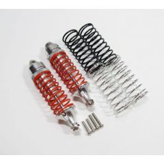 Aluminium instelbare achter schokdempers, Silver - Traxxas Slash 4x4