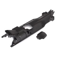 Skidplate, transmission, nylon (black)/ cover (TRX-5637X)