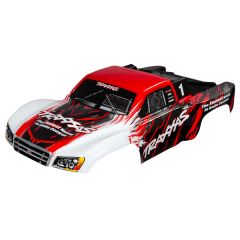 Body voor oa. Traxxas Slash 4x4 Red (painted en decals)(TRX-5824R)