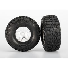 Tires & wheels, assembled, glued  (front/rear) (TRX-5976R)