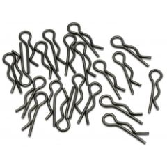 HPI - Body clip (8mm/black/20pcs) (6203)