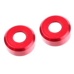 Team Corally - HDA Suspension Arm Insert - Outer - Spacer 1.5mm - Aluminum - Red - 2 pcs