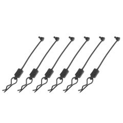 Team Corally - Body Clip Retainer w/ Body clip - Black - 6 pcs