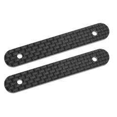 Team Corally - Shock Stay Stiffener - Rear - fits part C-00180-105 - Graphite 2.5mm - 2 pcs