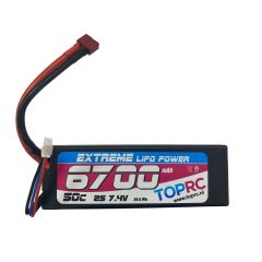 TRC Car Lipo 50c 7,4 volt 6700mah met Deans stekker