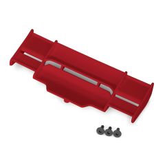 Wing, Rustler 4X4 (red)/ 3x8mm FCS (3) (TRX-6721R)