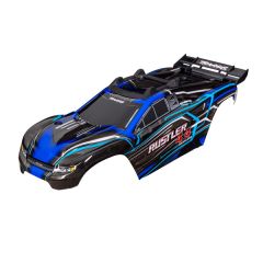 Traxxas - Body, Rustler 4X4, blue (painted, decals applied) (TRX-6740-BLUE)