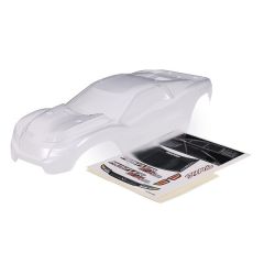 Traxxas - Body, Rustler 4X4 (clear, requires painting)/ window, grille, lights decal sheet (TRX-6740)