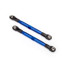 Toe links (TUBES blue-anodized, 7075-T6 aluminum, stronger than titanium) (87mm) (TRX-6742X)