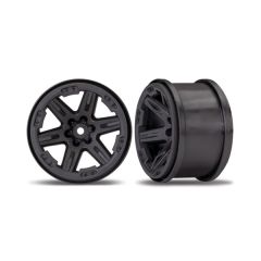 Wheels, RXT 2.8" (black) (2) (TRX-6772)