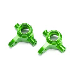 Steering blocks, 6061-T6 aluminium,  left & right (green anodized) (TRX-6837G)