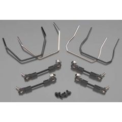 Sway bar kit, slash 4x4 (front and rear) (includes front and rear sway bars and adjustable linkage)