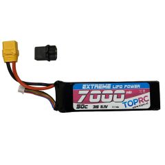 TRC Semi-Softcase Lipo 50c 11,1 volt 7000mah met XT90 stekker & Verloopstekker geschikt voor Traxxas