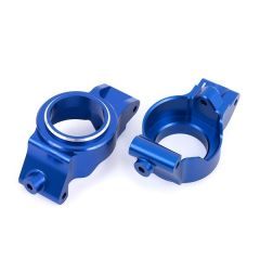 Traxxas - Caster blocks (c-hubs), 6061-T6 aluminum (blue-anodized), left & right (TRX-7832-BLUE)