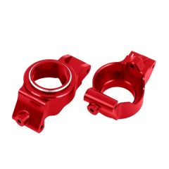 Traxxas - Caster blocks (c-hubs), 6061-T6 aluminum (red-anodized), left & right (TRX-7832-RED)