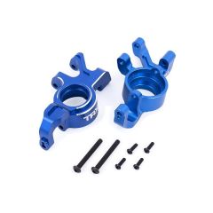 Traxxas - Steering blocks, 6061-T6 aluminum (blue-anodized), left & right (TRX-7836-BLUE)