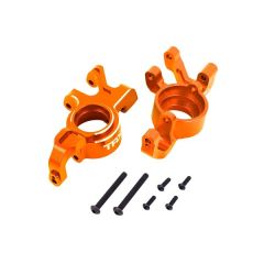 Traxxas - Steering blocks, 6061-T6 aluminum (orange-anodized), left & right (TRX-7836-ORNG)