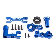 Traxxas - Steering bellcranks (left & right)/ draglink (6061-T6 aluminum, blue-anodized) (fits XRT) (TRX-7843-BLUE)