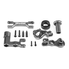 Traxxas - Steering bellcranks (left & right)/ draglink (6061-T6 aluminum, gray-anodized) (fits XRT) (TRX-7843-GRAY)