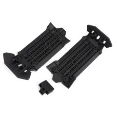 Traxxas - Skid plate, front (1), rear (1)/ rubber impact cushion (1) (TRX-7844)