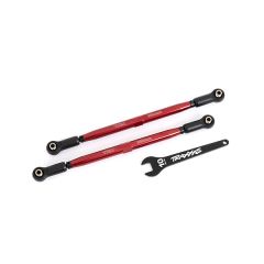 Traxxas - Toe links, 202.5mm (187.5mm center to center) (red) (2) (TRX-7897R)