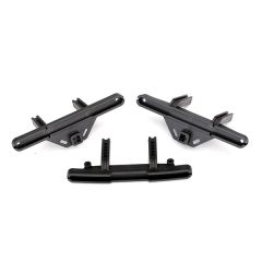 Bumper mounts, front & rear/ bumper mount, rear (offset) (TRX-8067X)