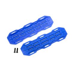 Traction boards, blue / mounting hardware (TRX-8121X)