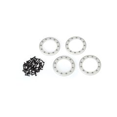 Traxxas - Beadlock rings, satin (1.9") (aluminum) (4)/ 2x10 CS (48) (TRX-8169)