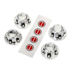 Center caps, wheel (chrome) (4)/ decal sheet (TRX-8176)