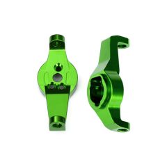 Caster blocks, 6061-T6 aluminum (green-anodized), left and right (TRX-8232G)