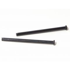 Flange shaft 4 x 62mm (black/2 pcs)